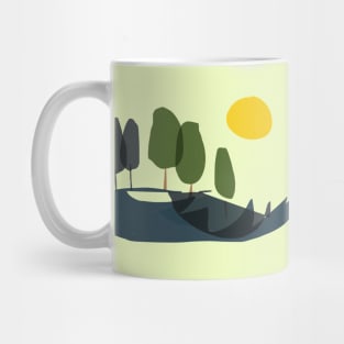 Tuscany Cypress Trees Mug